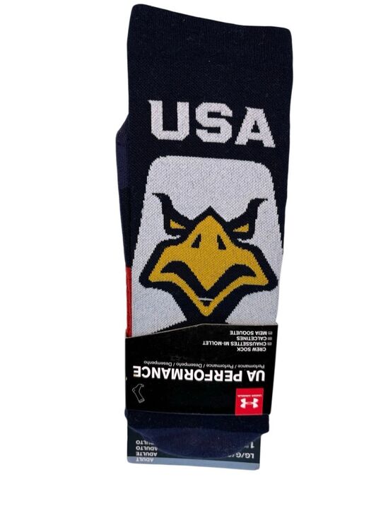 Under Armour Other - NWT Under Armour Navy Eagle USA Olympic Performance Crew socks - L